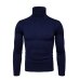 Spring Autumn New Solid Colors Pull Homme Turtleneck Sweater Dress High Elasticity Slim Pullover Men Knitwear Men Clothing 3XL