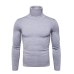 Spring Autumn New Solid Colors Pull Homme Turtleneck Sweater Dress High Elasticity Slim Pullover Men Knitwear Men Clothing 3XL