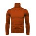 Spring Autumn New Solid Colors Pull Homme Turtleneck Sweater Dress High Elasticity Slim Pullover Men Knitwear Men Clothing 3XL