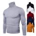 Spring Autumn New Solid Colors Pull Homme Turtleneck Sweater Dress High Elasticity Slim Pullover Men Knitwear Men Clothing 3XL