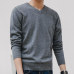 Sweater Men 2019 Autumn Casual Pullovers Men V-Neck Solid Cotton Knitted Brand Clothing Slim Fit Male Sweaters Pull Homme