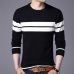 Thoshine Brand Spring Autumn England Style Men Knitted Thin Sweaters Striped Casual Wool Pullovers Male Casual Long shirts Tops