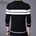 Thoshine Brand Spring Autumn England Style Men Knitted Thin Sweaters Striped Casual Wool Pullovers Male Casual Long shirts Tops