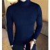 Turtleneck Men Sweater Christmas Cotton Male Sweater Winter Pullover Turtle Neck Men's Jumper White Mens Knitwear Pull Homme