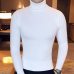 Turtleneck Men Sweater Christmas Cotton Male Sweater Winter Pullover Turtle Neck Men's Jumper White Mens Knitwear Pull Homme