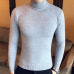 Turtleneck Men Sweater Christmas Cotton Male Sweater Winter Pullover Turtle Neck Men's Jumper White Mens Knitwear Pull Homme