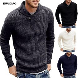 Turtleneck Sweater Men Pullover Coat 2019 New Men Winter Fashion Solid Sweaters Casual Warm Knitting Jumper Sweater Male Coats