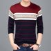 VISADA JAUNA 2017 New Style Autumn Casual Fashion Mens O-neck Sweater Slim Fit Knitting Pullover Plus Size Men's Sweater N6620