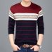 VISADA JAUNA 2017 New Style Autumn Casual Fashion Mens O-neck Sweater Slim Fit Knitting Pullover Plus Size Men's Sweater N6620