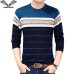 VISADA JAUNA 2017 New Style Autumn Casual Fashion Mens O-neck Sweater Slim Fit Knitting Pullover Plus Size Men's Sweater N6620