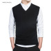 Varsanol Brand Clothing Pullover Sweater Men Autumn V Neck Slim Vest Sweaters Sleeveless Men's Warm Sweater Cotton Casual M-3xl