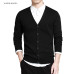 Varsanol Cotton Sweater Men Long Sleeve Cardigan Mens V-Neck Sweaters Loose Solid Button Fit Knitting Casual Style Clothing New