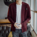 Varsanol Cotton Sweater Men Long Sleeve Cardigan Mens V-Neck Sweaters Loose Solid Button Fit Knitting Casual Style Clothing New