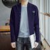 Varsanol Cotton Sweater Men Long Sleeve Cardigan Mens V-Neck Sweaters Loose Solid Button Fit Knitting Casual Style Clothing New