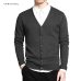 Varsanol Cotton Sweater Men Long Sleeve Cardigan Mens V-Neck Sweaters Loose Solid Button Fit Knitting Casual Style Clothing New