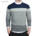 Varsanol Cotton Sweater Men Long Sleeve Pullovers Outwear Man V-Neck sweaters Tops Loose Solid Fit Knitting Clothing 8Colors New