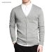 Varsnaol New Brand Sweater Men V-Neck Solid Slim Fit Knitting Mens Sweaters Cardigan Male 2018 Autumn Fashion Casual Tops Hots