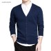 Varsnaol New Brand Sweater Men V-Neck Solid Slim Fit Knitting Mens Sweaters Cardigan Male 2018 Autumn Fashion Casual Tops Hots