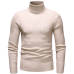 Winter High Neck Thick Warm Sweater Men Turtleneck Brand Mens Sweaters Slim Fit Pullover Men Knitwear Male Double collar