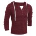 ZOGAA Brand Geek New Men's Sweaters Fashion Design Solid Hooded Knit Sweater Coat Men Clothes Slim Fit Pullovers