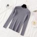 10 colors On sale autumn winter Women ladies long sleeve crew neck slim fitting knitted sweater femme korean pullover Jumper