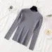 10 colors On sale autumn winter Women ladies long sleeve crew neck slim fitting knitted sweater femme korean pullover Jumper