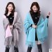 2018 Autumn New Women's Elegant Socialite Cashmere Tassel Cardigan Sweaters Batwing Sleeves Scarf Cape Outwear Good Quality