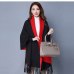 2018 Autumn New Women's Elegant Socialite Cashmere Tassel Cardigan Sweaters Batwing Sleeves Scarf Cape Outwear Good Quality