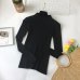 2018 High Quality Fashion Spring Autumn Winter Knitted Sweater Women Turtleneck Pullovers Women's Solid Sweaters Jumper