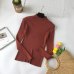 2018 High Quality Fashion Spring Autumn Winter Knitted Sweater Women Turtleneck Pullovers Women's Solid Sweaters Jumper