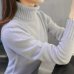 2018 New Autumn winter Women Knitted Sweaters Pullovers Turtleneck Long Sleeve Solid Color Slim Elastic Short Sweater Women K861