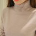 2018 New Autumn winter Women Knitted Sweaters Pullovers Turtleneck Long Sleeve Solid Color Slim Elastic Short Sweater Women K861