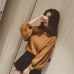 2018 New Winter Women Sweaters Fashion Turtleneck Batwing Sleeve Pullovers Loose Knitted Sweaters Female Jumper Tops