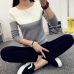 2018 Sweater Women Fashionable High Elastic Knitted Split Autumn Winter Sweaters Pullovers Female Tricot Jumper Femme SW542