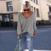 2019 Autumn V Neck Sweaters Women Plus Size Loose Sweater Ladies Women Sweater Pullover Sexy Warm Knitted Sweater Female 4xl