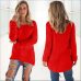 2019 Autumn Winter Casual Knitted Ladies Sweater Long Sleeve O-neck Women Tops Plush Sweaters Plue Size 3XL Pullovers Sweater