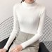 2019 Autumn Winter Women Pullovers Sweater Knitted Elasticity Casual Jumper Fashion Slim Turtleneck Warm Female Sweaters 9011