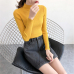 2019 Autumn Winter Women Pullovers Sweater Knitted Elasticity Casual Jumper Fashion Slim Turtleneck Warm Female Sweaters 9011