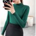 2019 Autumn Winter Women Pullovers Sweater Knitted Elasticity Casual Jumper Fashion Slim Turtleneck Warm Female Sweaters 9011