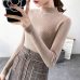 2019 Autumn Winter Women Pullovers Sweater Knitted Korean Elasticity Casual Jumper Fashion Slim Turtleneck Warm Female Sweaters