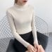 2019 Autumn Winter Women Pullovers Sweater Knitted Korean Elasticity Casual Jumper Fashion Slim Turtleneck Warm Female Sweaters