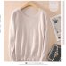 2019 Autumn Winter Women Sweater 100% Mink Cashmere Sweaters And Pullover Soft Warm Tops Female O-neck Long Sleeve Basic Sweater