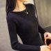 2019 Autumn winter cashmere sweater women fashion sexy big Slash neck women sweaters pullover warm Long sleeve Knitted Sweaters