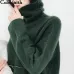 2019 Colorfaith Women Pullover Sweater Knitting Autumn Winter Casual Solid Turtleneck Vintage Ladies Thick Tops SW1027