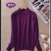 2019 Fashion Cashmere Blended Knitted Sweater Women Tops Autumn Winter Turtleneck Pullovers Female Long Sleeve Solid Color