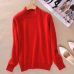 2019 Fashion Cashmere Blended Knitted Sweater Women Tops Autumn Winter Turtleneck Pullovers Female Long Sleeve Solid Color