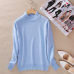 2019 Fashion Cashmere Blended Knitted Sweater Women Tops Autumn Winter Turtleneck Pullovers Female Long Sleeve Solid Color