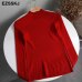 2019 Knitted Women high neck Sweater Pullovers Turtleneck Autumn Winter Basic Women Sweaters Slim Fit Black