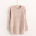 2019 New Fashion Autumn Winter Women Sweater   O-Neck Women Pullover Long Sleeve Casual Loose Sweater Knitted Tops