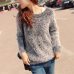 2019 New Fashion Autumn Winter Women Sweater   O-Neck Women Pullover Long Sleeve Casual Loose Sweater Knitted Tops